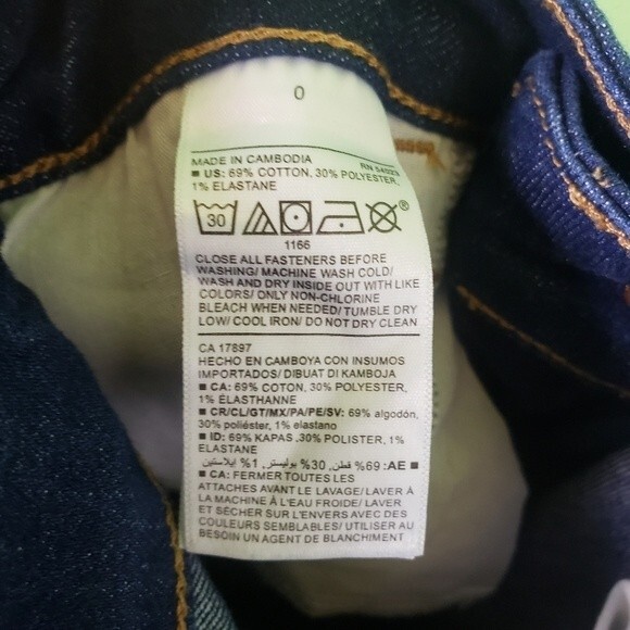 BUNDLE 2 Old Navy Denim High Rise Blue Black Skinny Jeans Size 0 - Picture 7 of 11